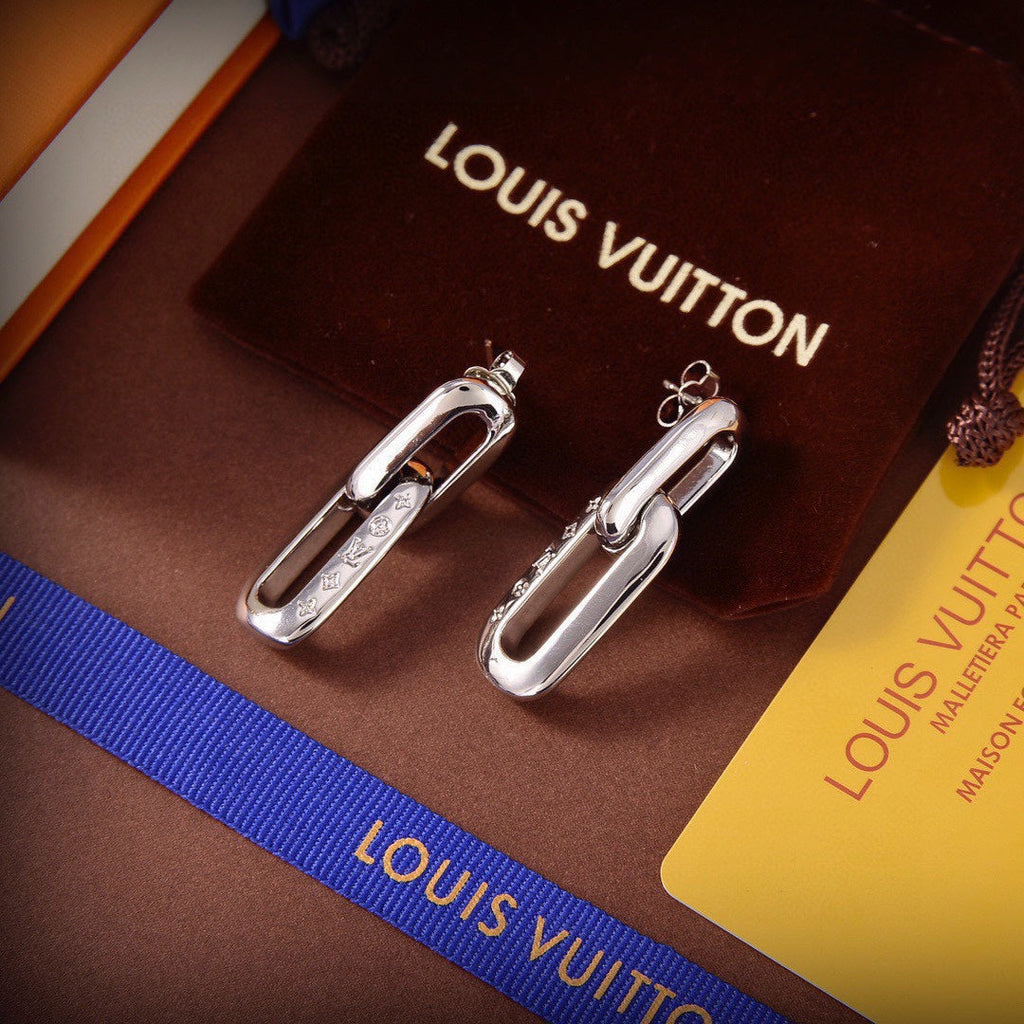 Louis Vuitton Edge Earrings - 18K White Gold