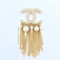 Chanel Pearl Tassel Brooch