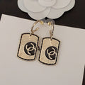 Chanel Plate Earrings - 18K Yellow Gold