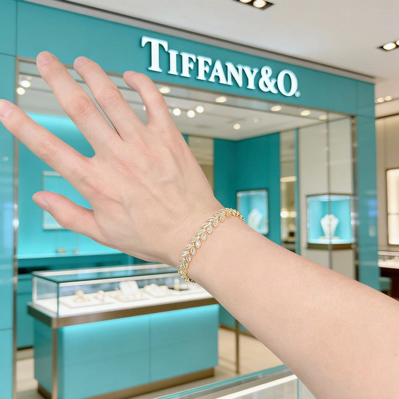 Return to Tiffany Crystal Bracelet - 18K Rose Gold