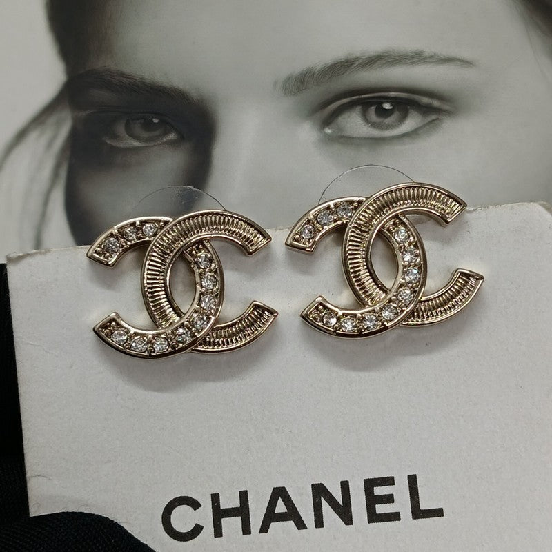 Chanel Vintage Diamond Earrings - 18K Rose Gold