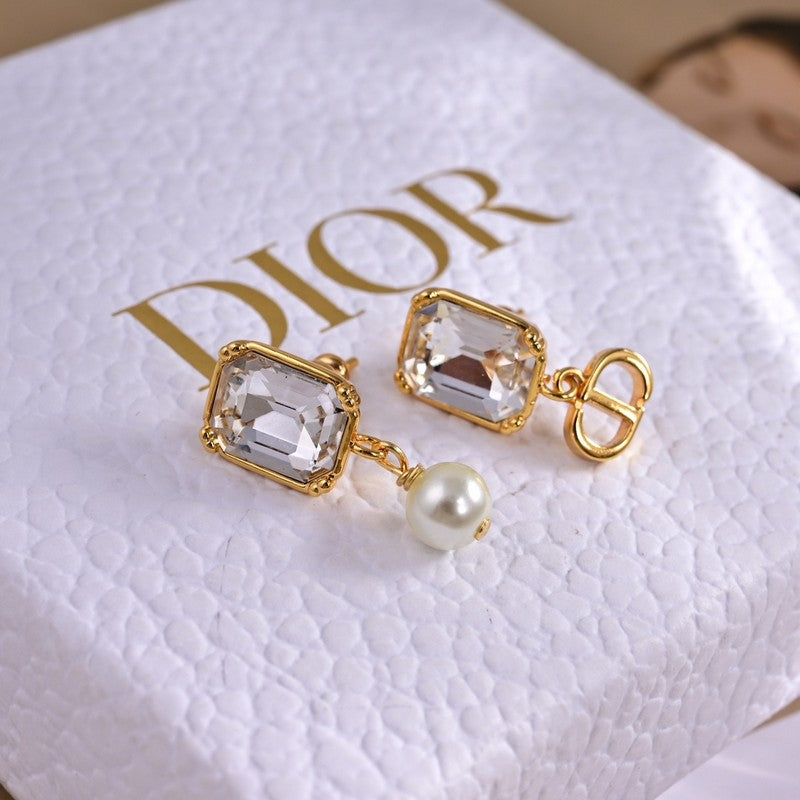 Dior Tribales Pearl Crystal Earrings