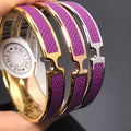 Hermes Olympe Purple Bracelet