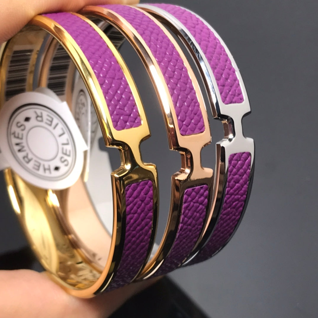 Hermes Olympe Purple Bracelet