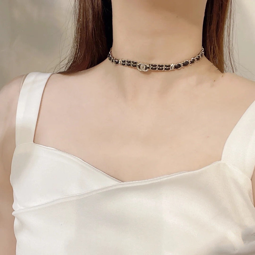 Chanel Leather Choker Necklace