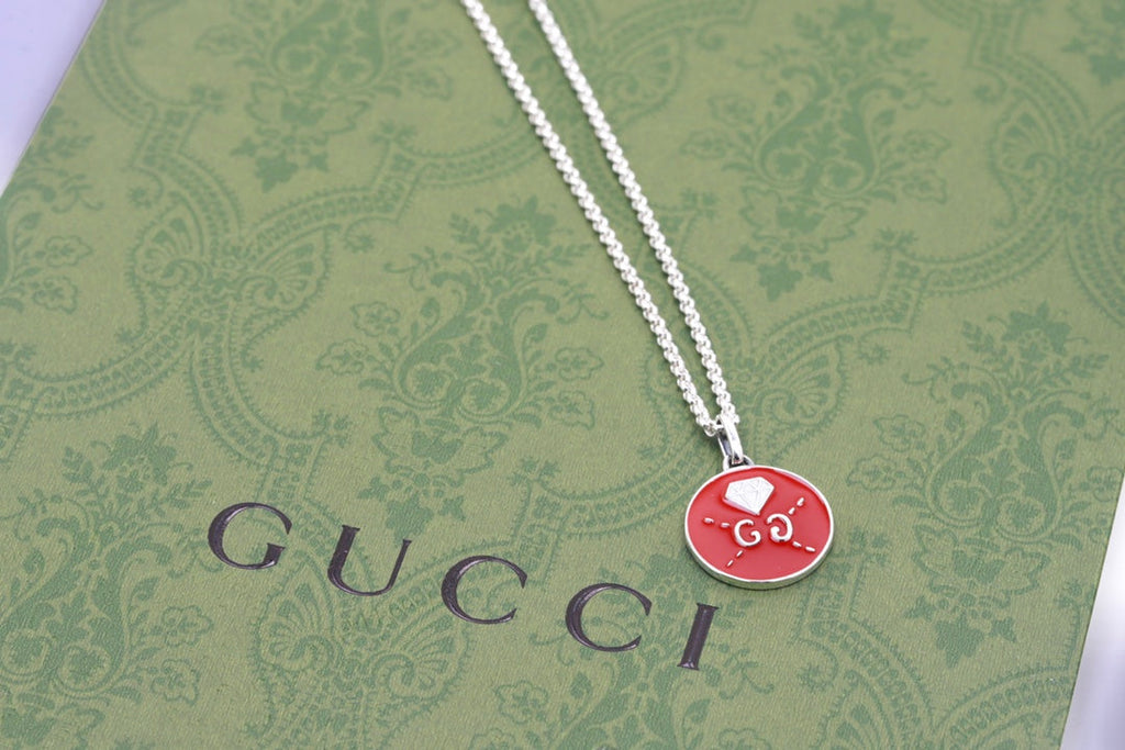 Gucci Double G Ghost Red Necklace