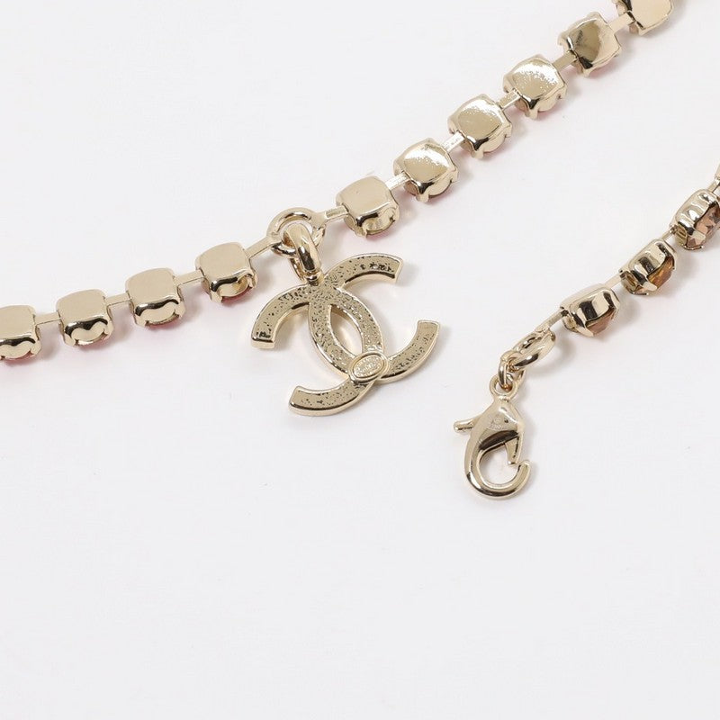 Chanel Pink Crystal Necklace