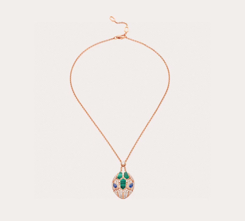 Bvlgari Serpenti Malachite Necklace - 18K Gold