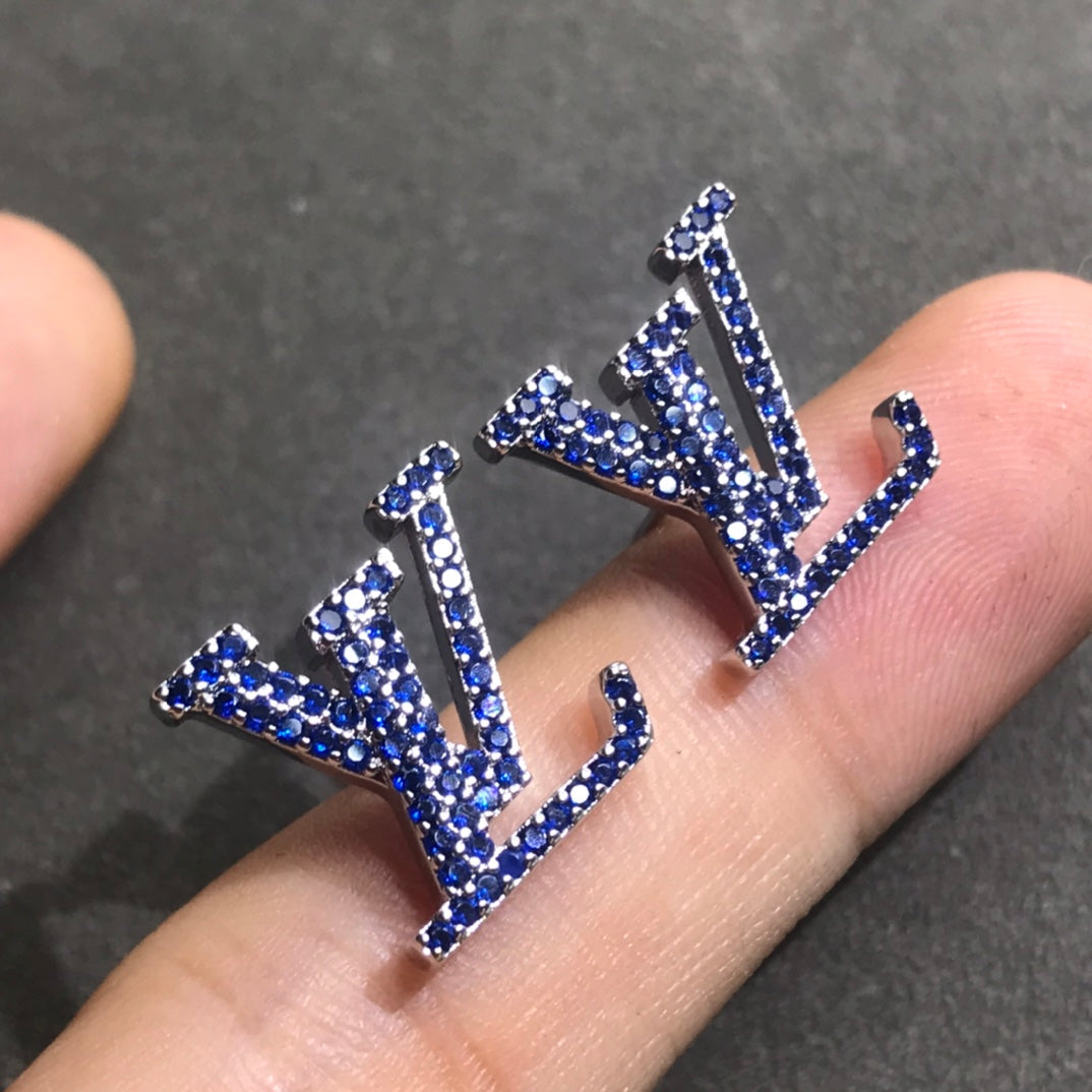 Louis Vuitton Iconic Aquamarine Earrings - 18K White Gold