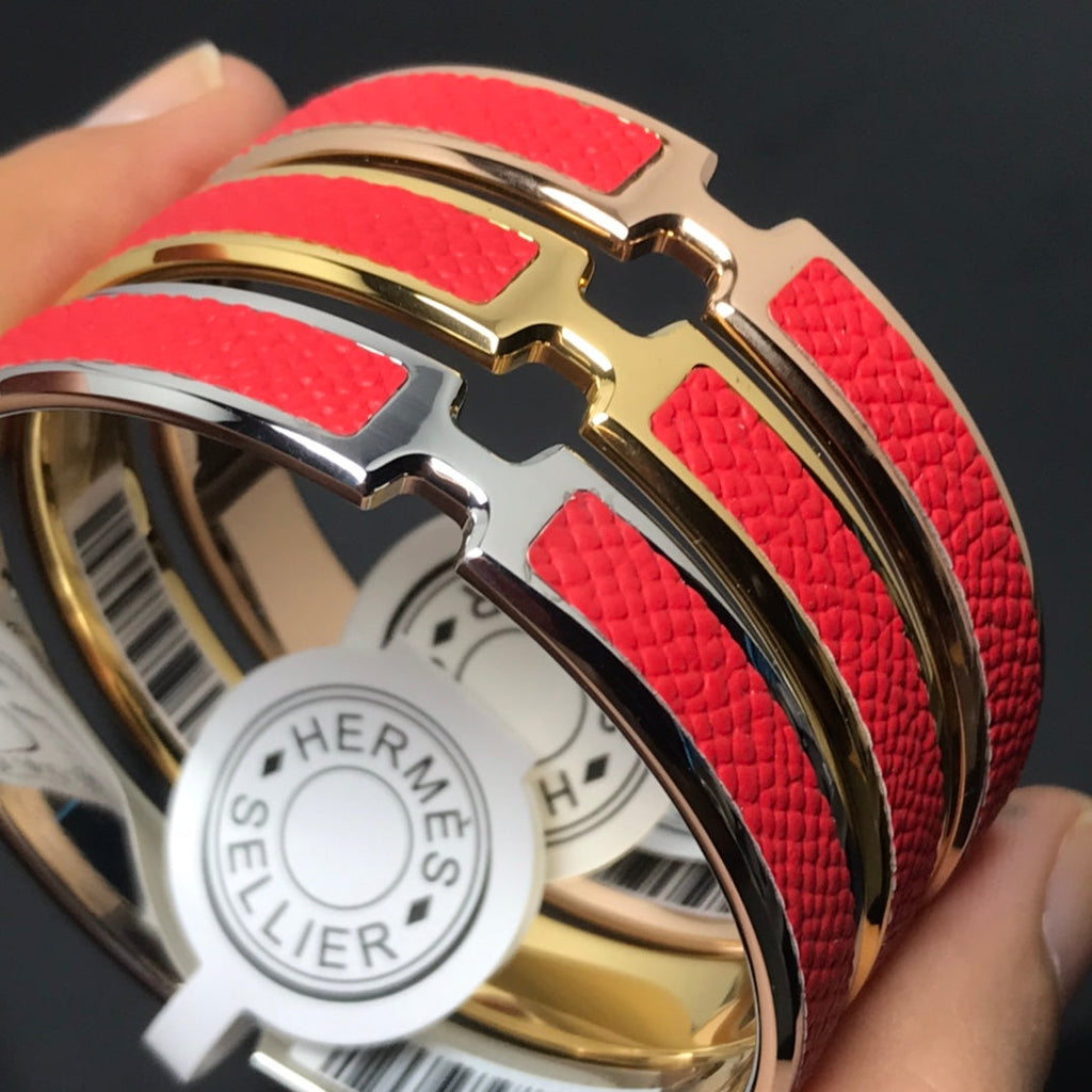 Hermes Olympe Red Bracelet