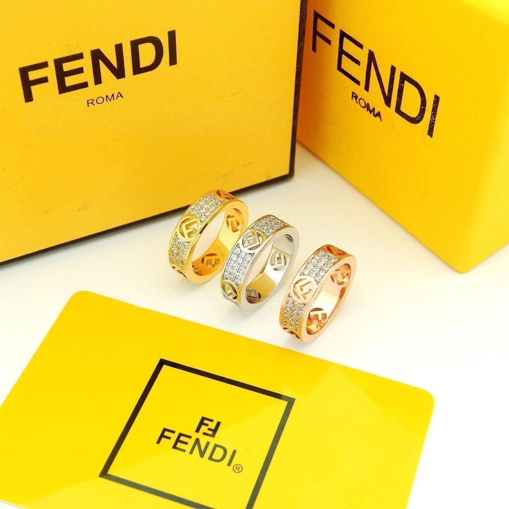 Fendi Is Ring - 18K White Gold