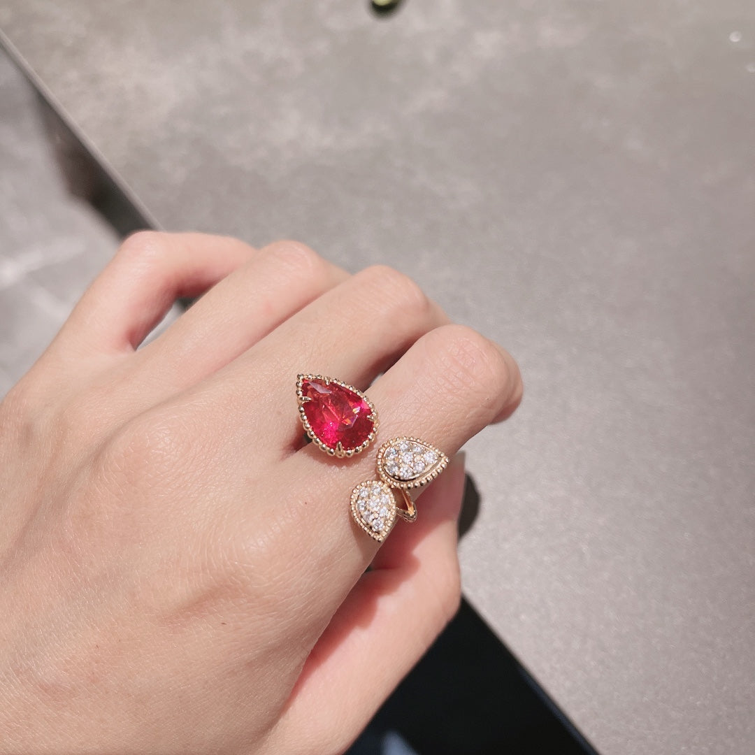 Serpent Boheme Moissanite Ring - 18K White Gold