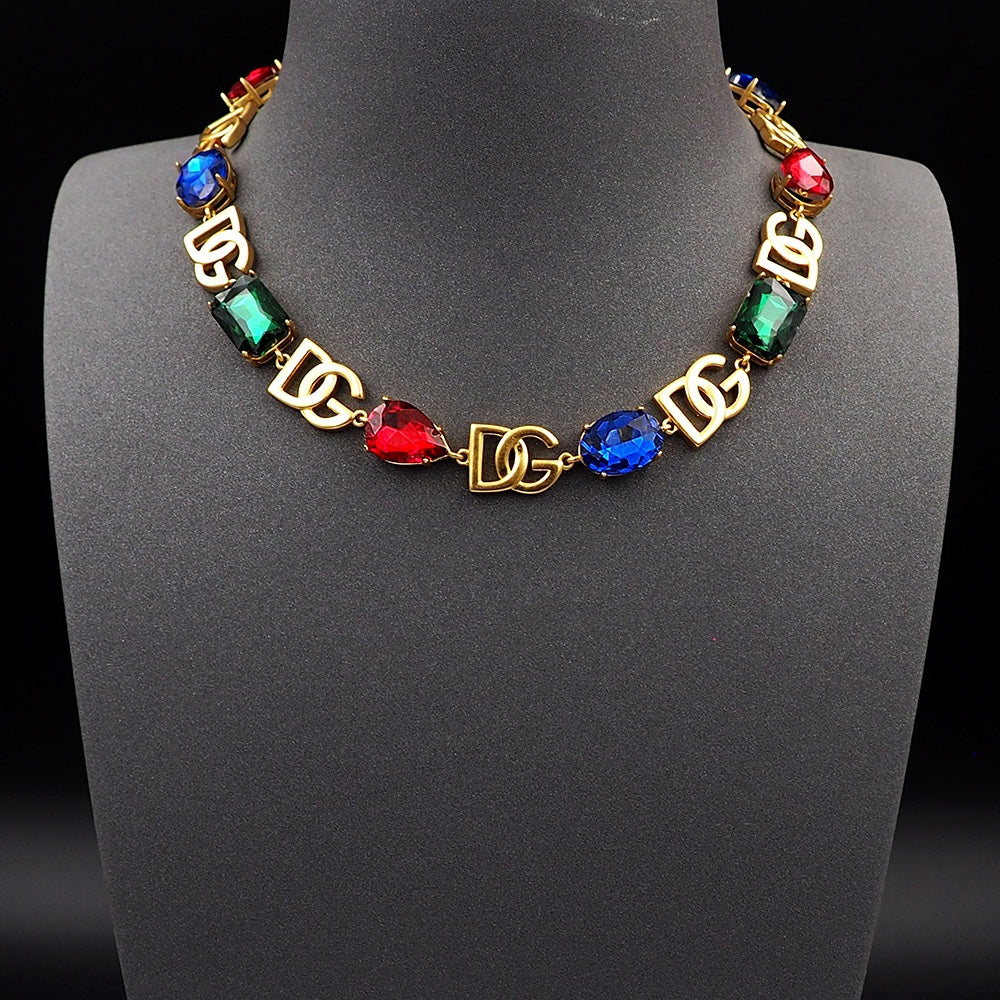 DG Crystals Choker Necklace