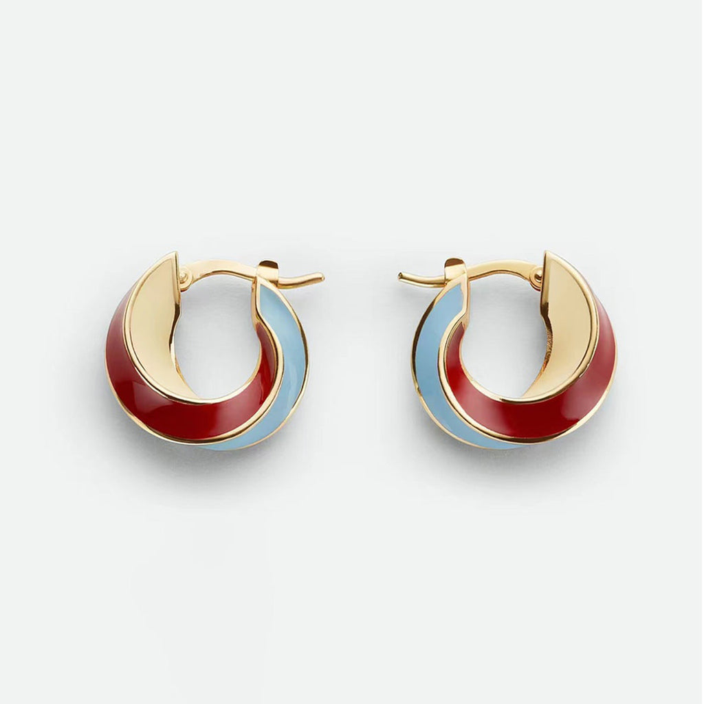 Bvlgari Twist Hoop Earrings - 18K Yellow Gold