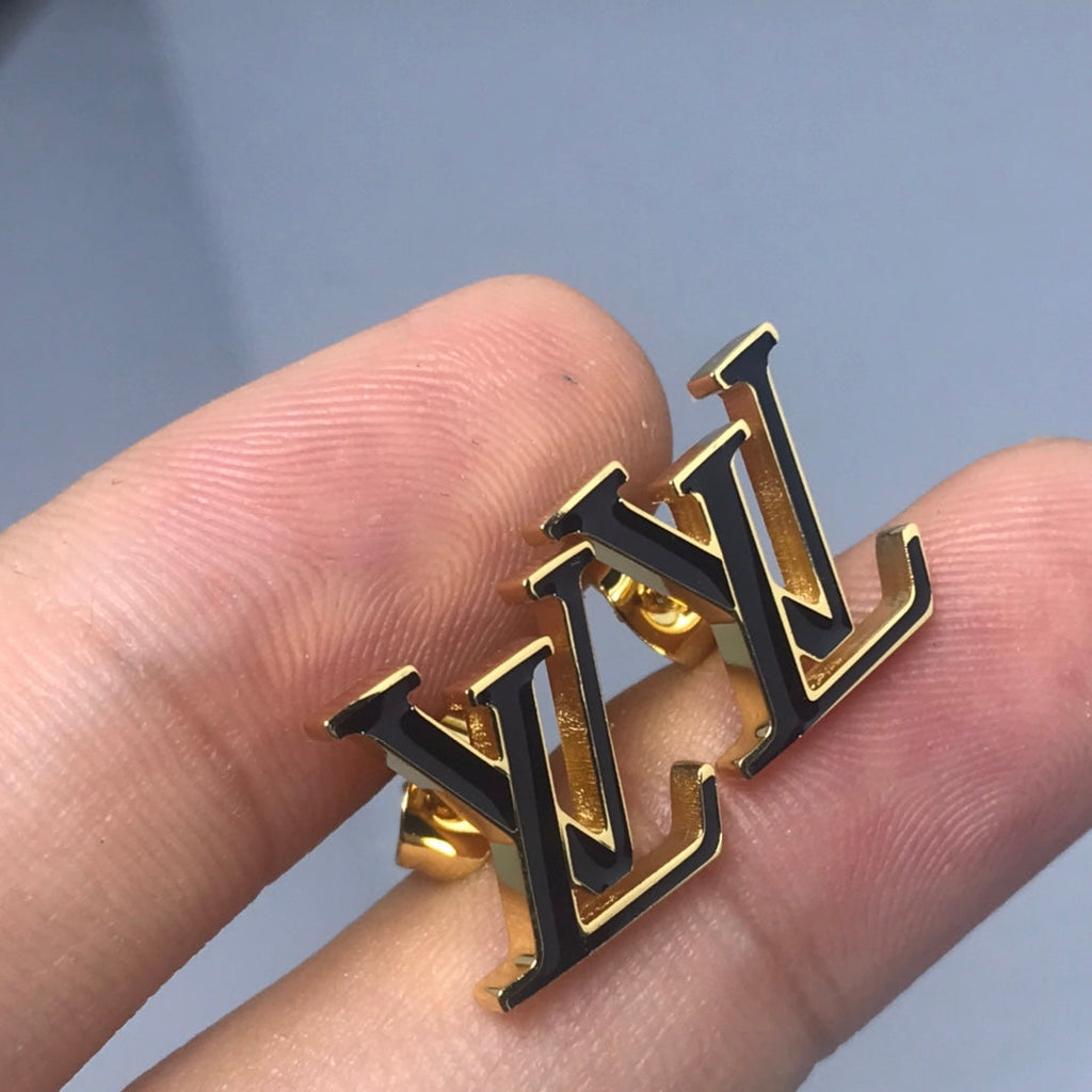 Louis Vuitton Iconic Black Earrings - 18K White Gold