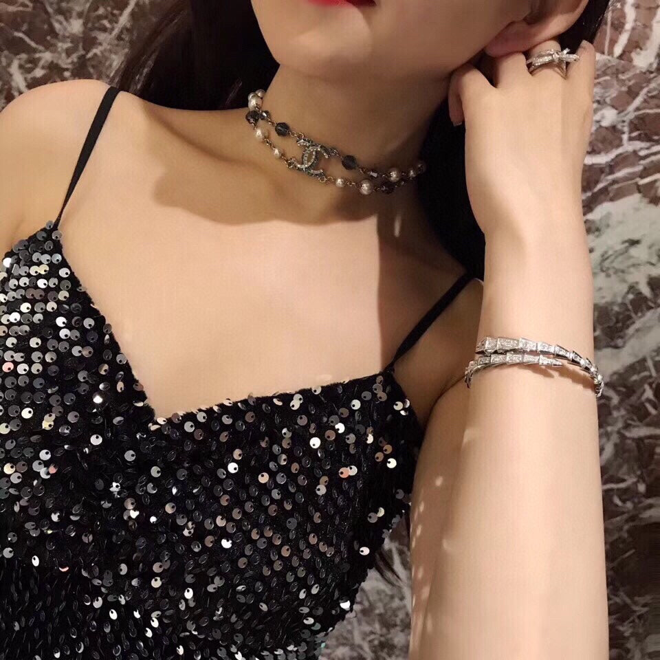 Chanel Blue Resin Necklace