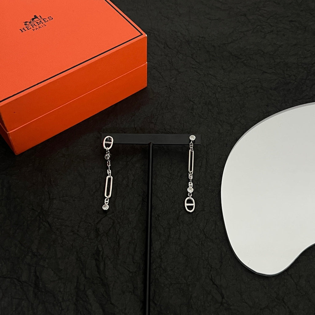 Hermes Chaine D'ancre Chaos Earrings