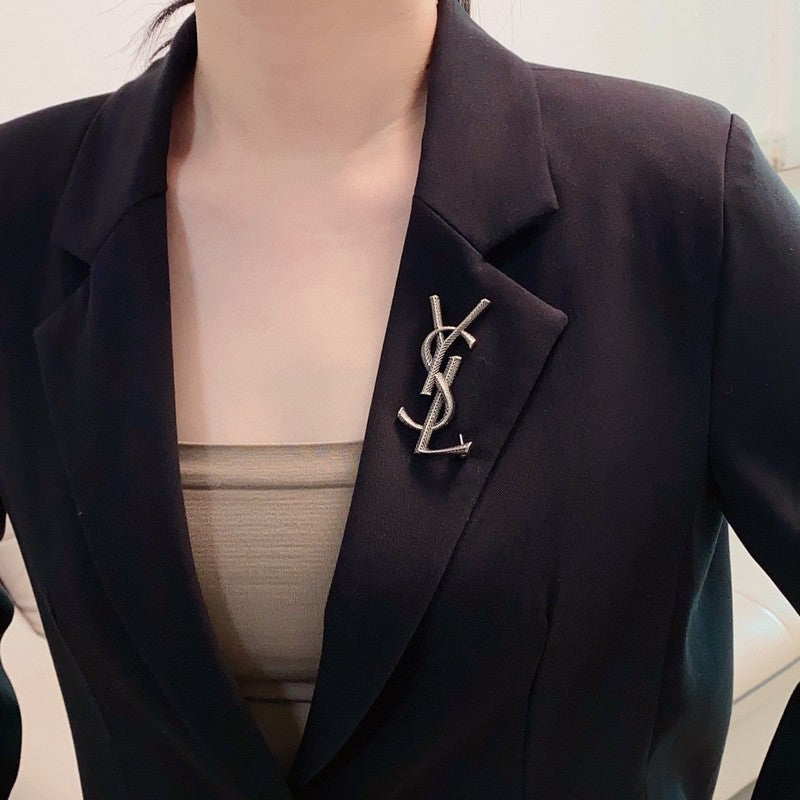 YSL Three Color Brooch