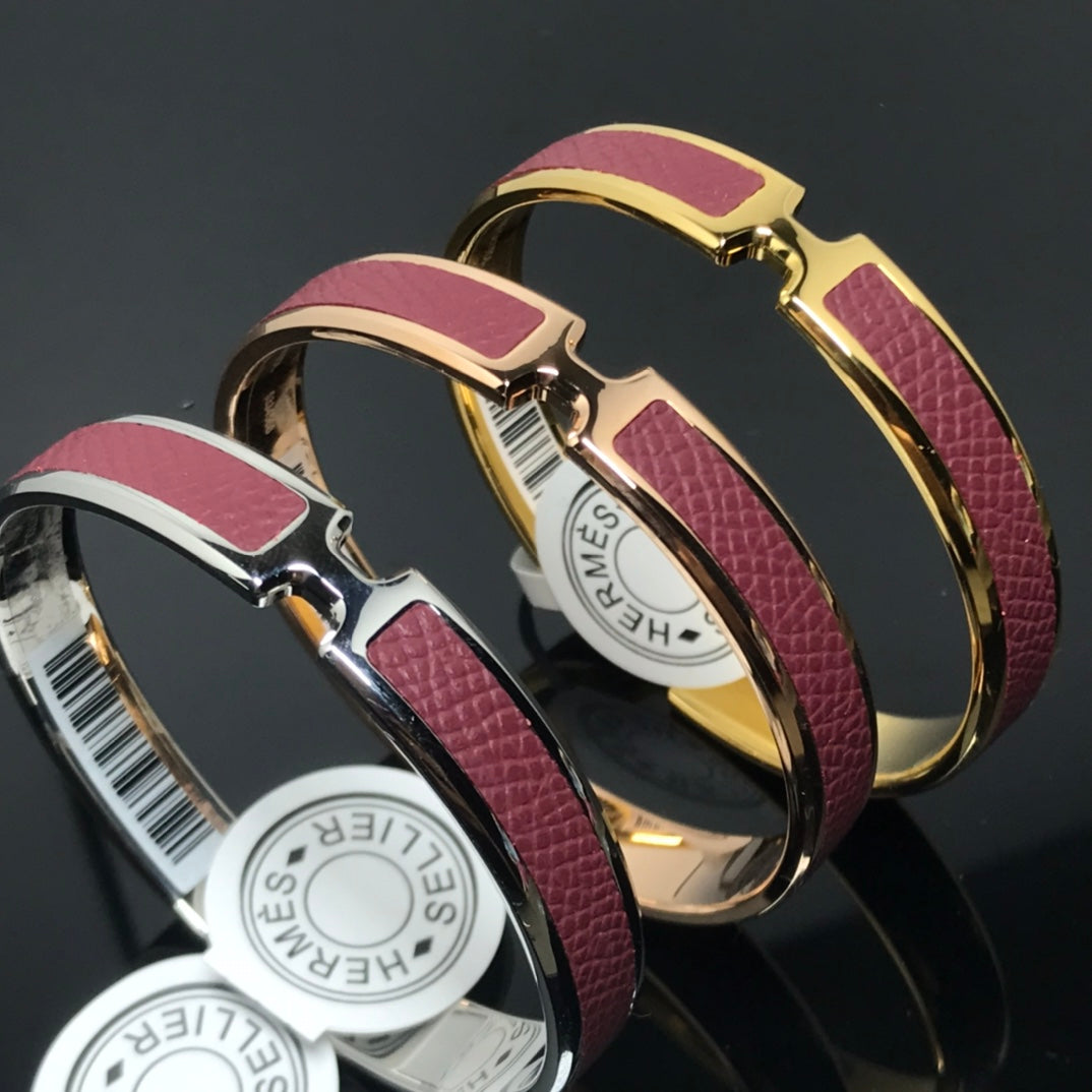 Hermes Olympe Rouge Bracelet