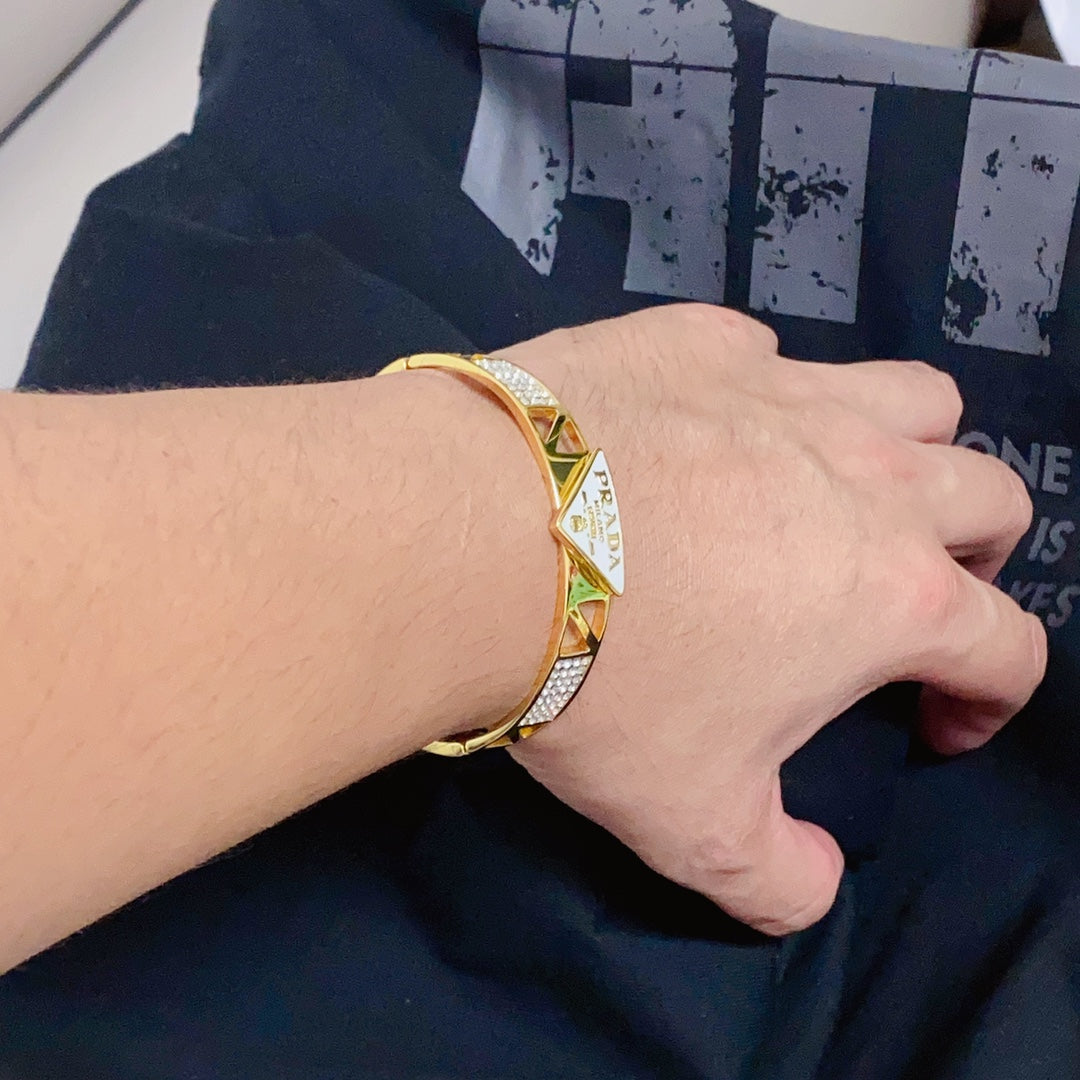 Prada Triangle Diamond Bracelet