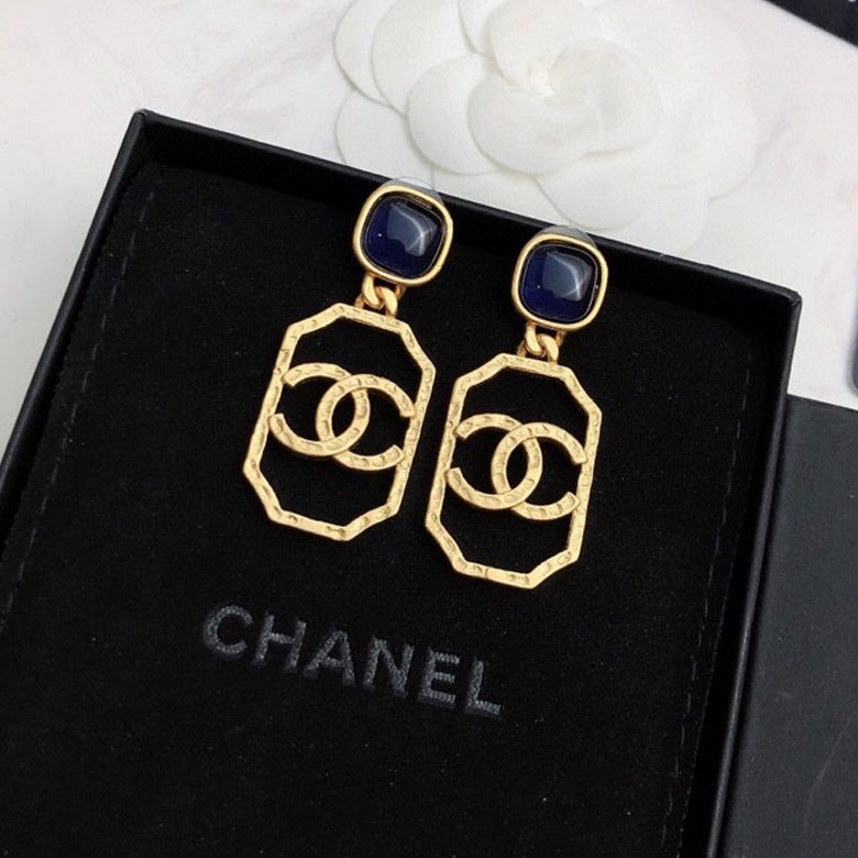Chanel Perfume Bottle Earrings - 18K Yellow Gold
