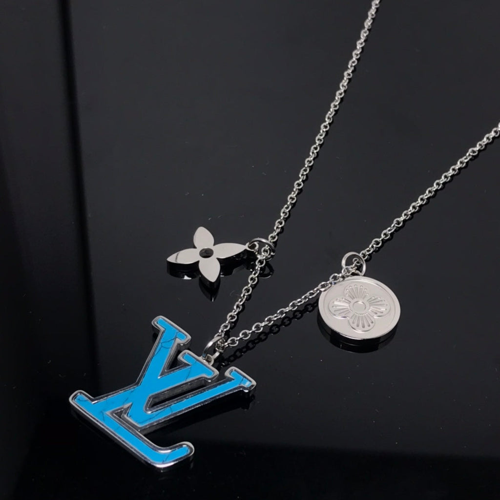 Louis Vuitton Blue Turquoise Necklace