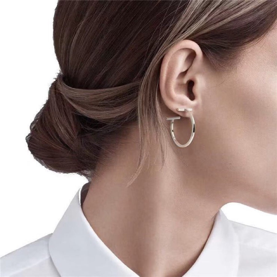Tiffany Hoop Earrings - 18K White Gold