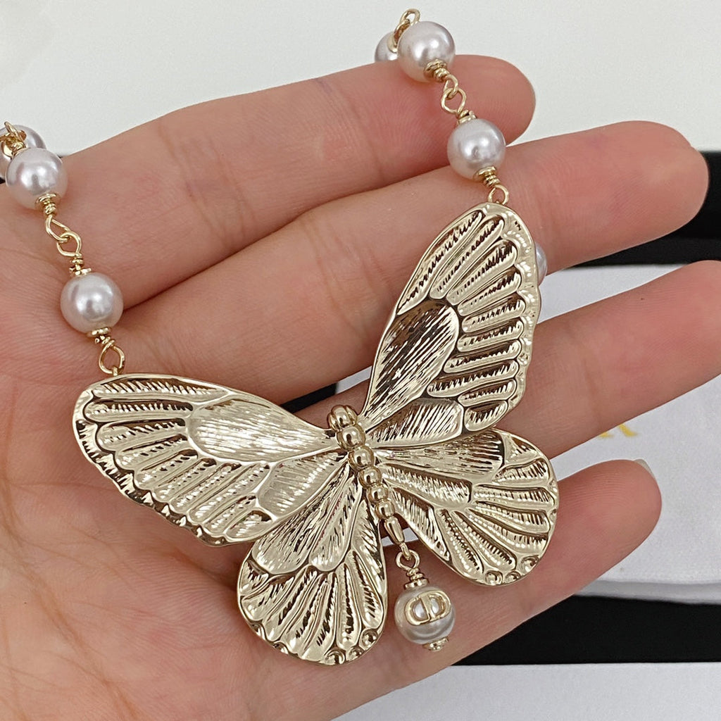 Dior Butterfly Choker Necklace