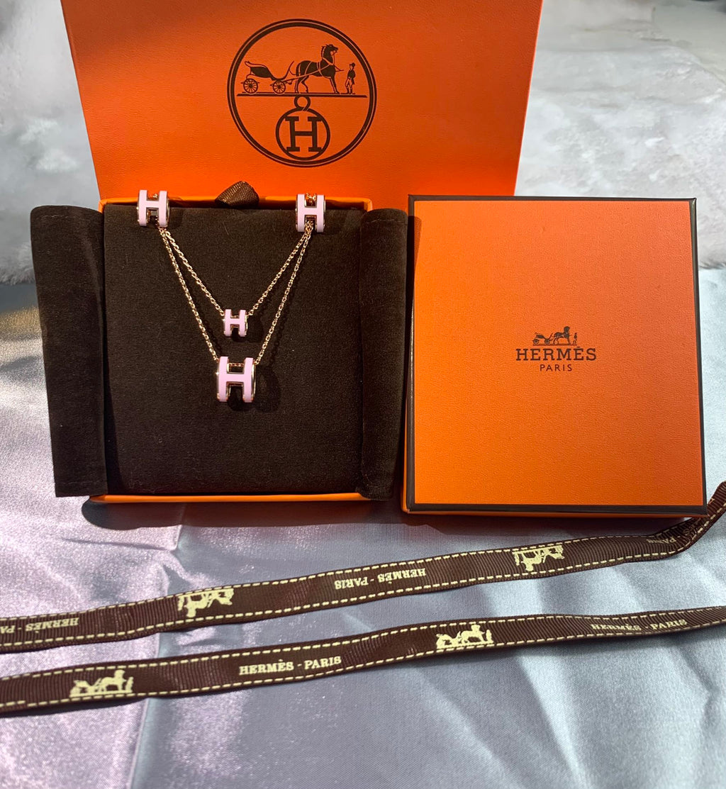 Hermes Mini Pop Pink Necklace