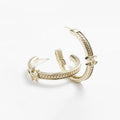 Chanel Circle Earrings - 18K Gold