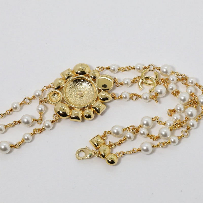 Chanel Color Crystal Pearls Choker Necklace