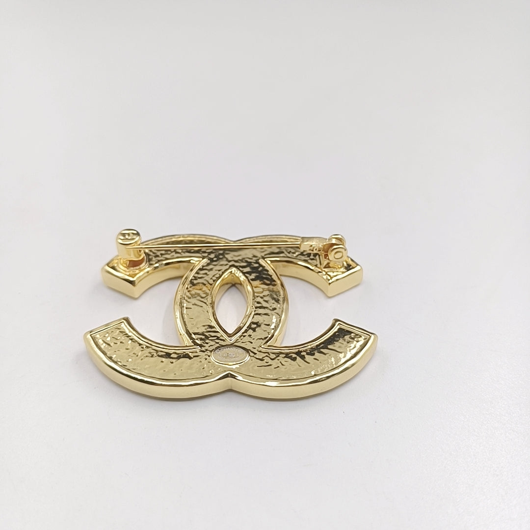 Chanel Black Brooch