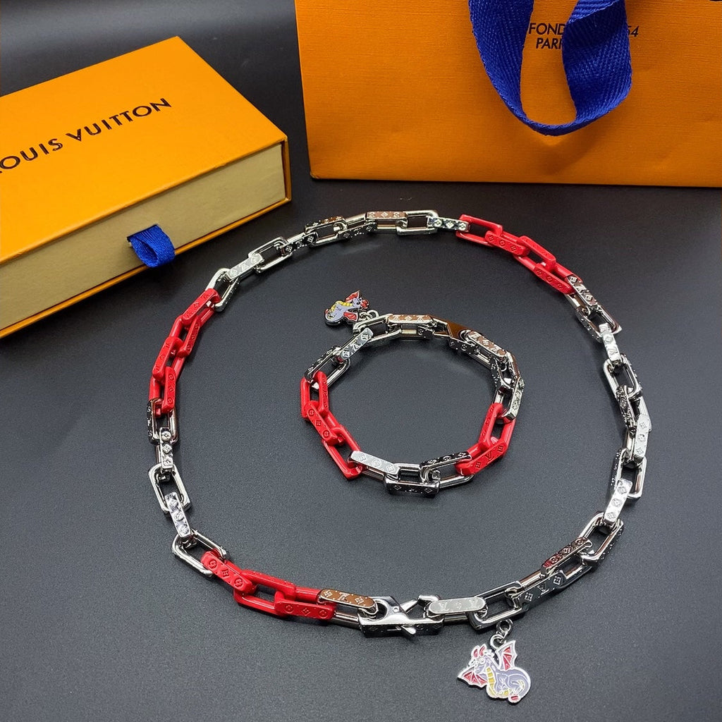 Louis Vuitton Dargon Monogram Chain Necklace