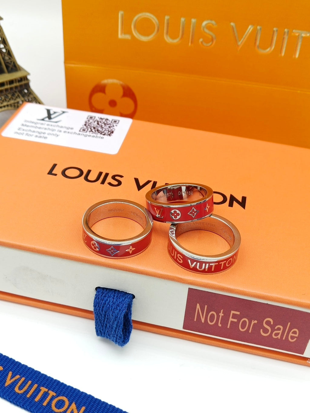 Louis Vuitton Red Ring - 18K White Gold