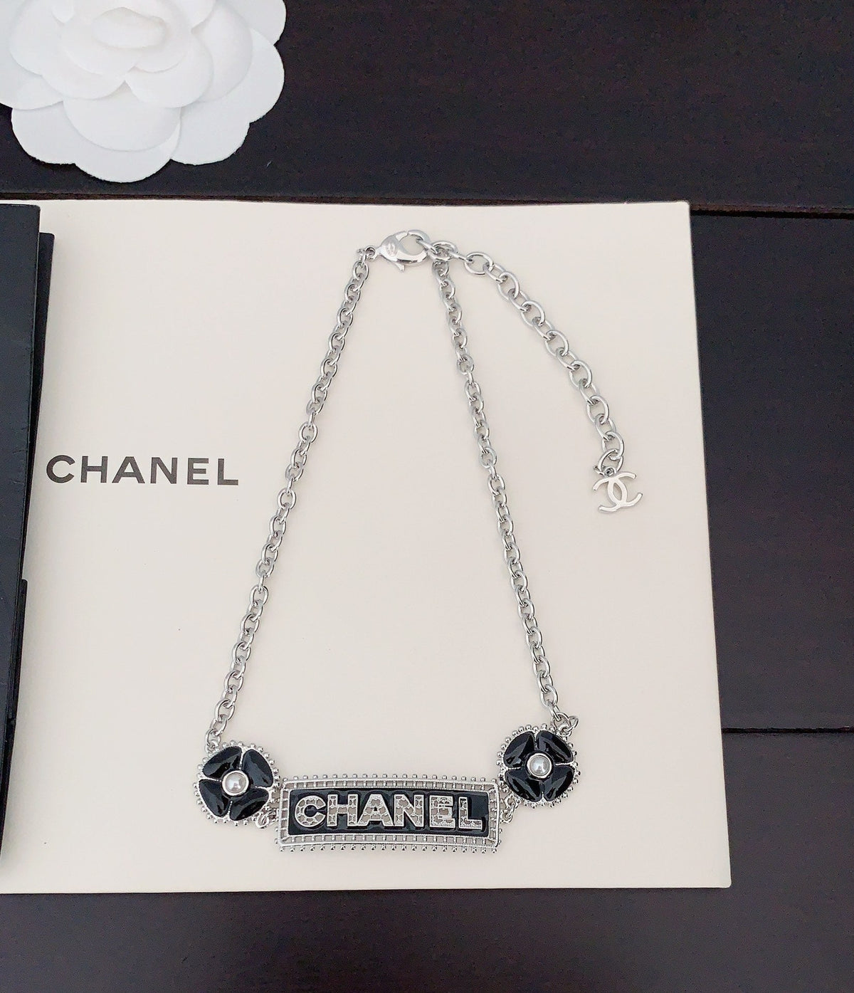 Chanel Resin Diamond Necklace