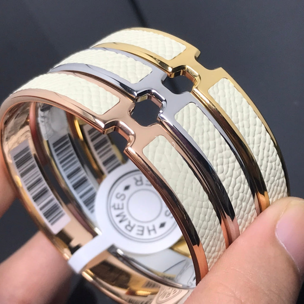Hermes Olympe White Bracelet