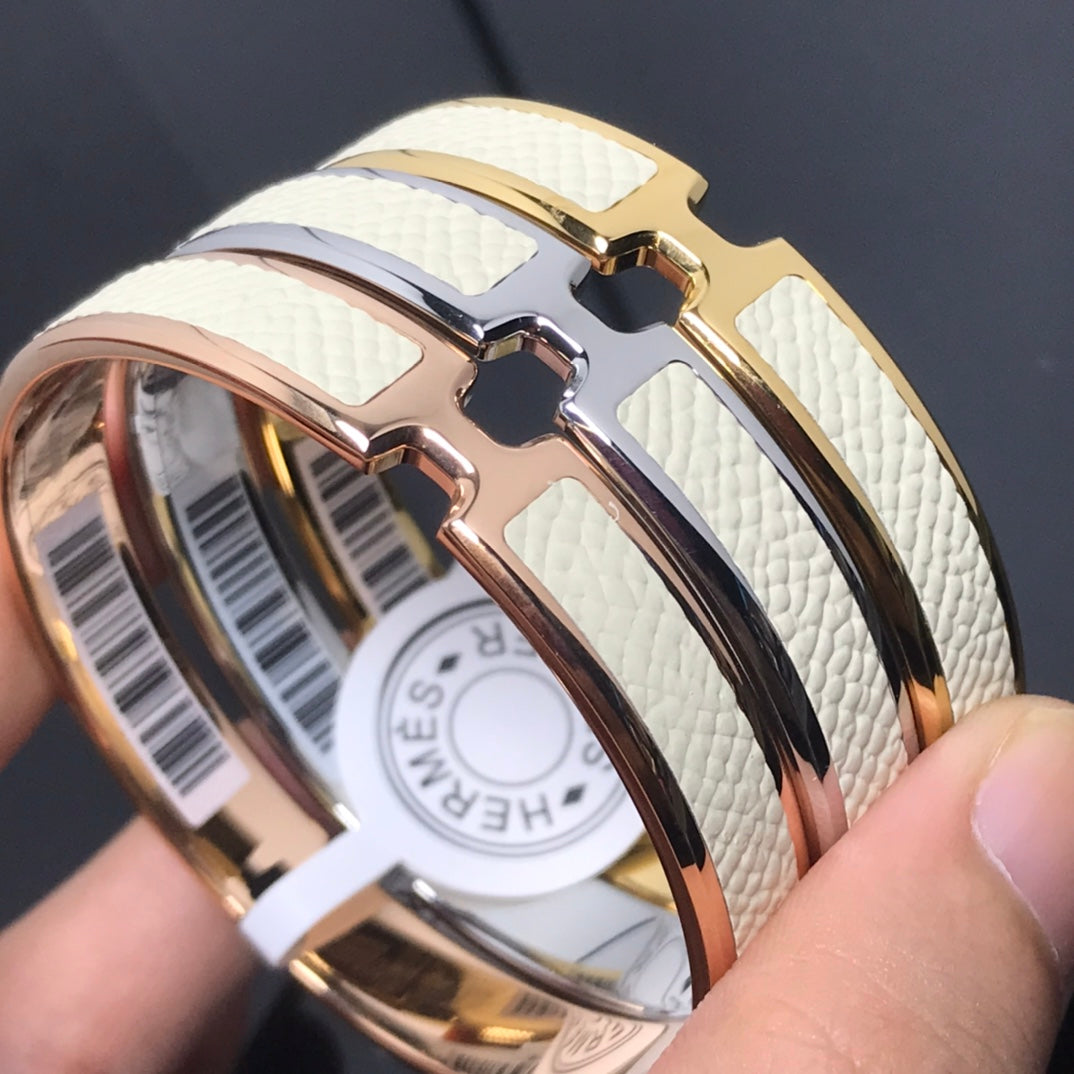 Hermes Olympe White Bracelet