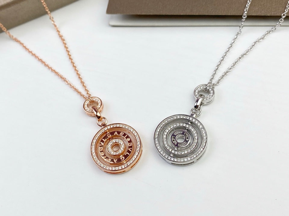 Bvlgari Cerchi Astrale Moissanite Necklace - 18K Gold