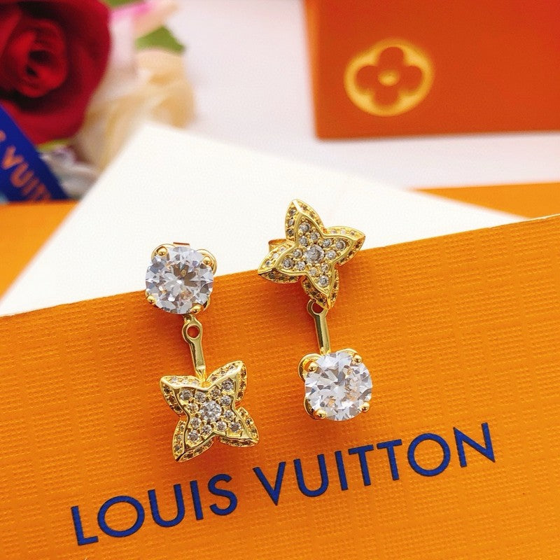 Louis Vuitton Blossom Monogram Earrings - 18K Yellow Gold