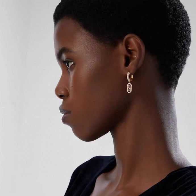 Fendi OLock Earrings - 18K Yellow Gold
