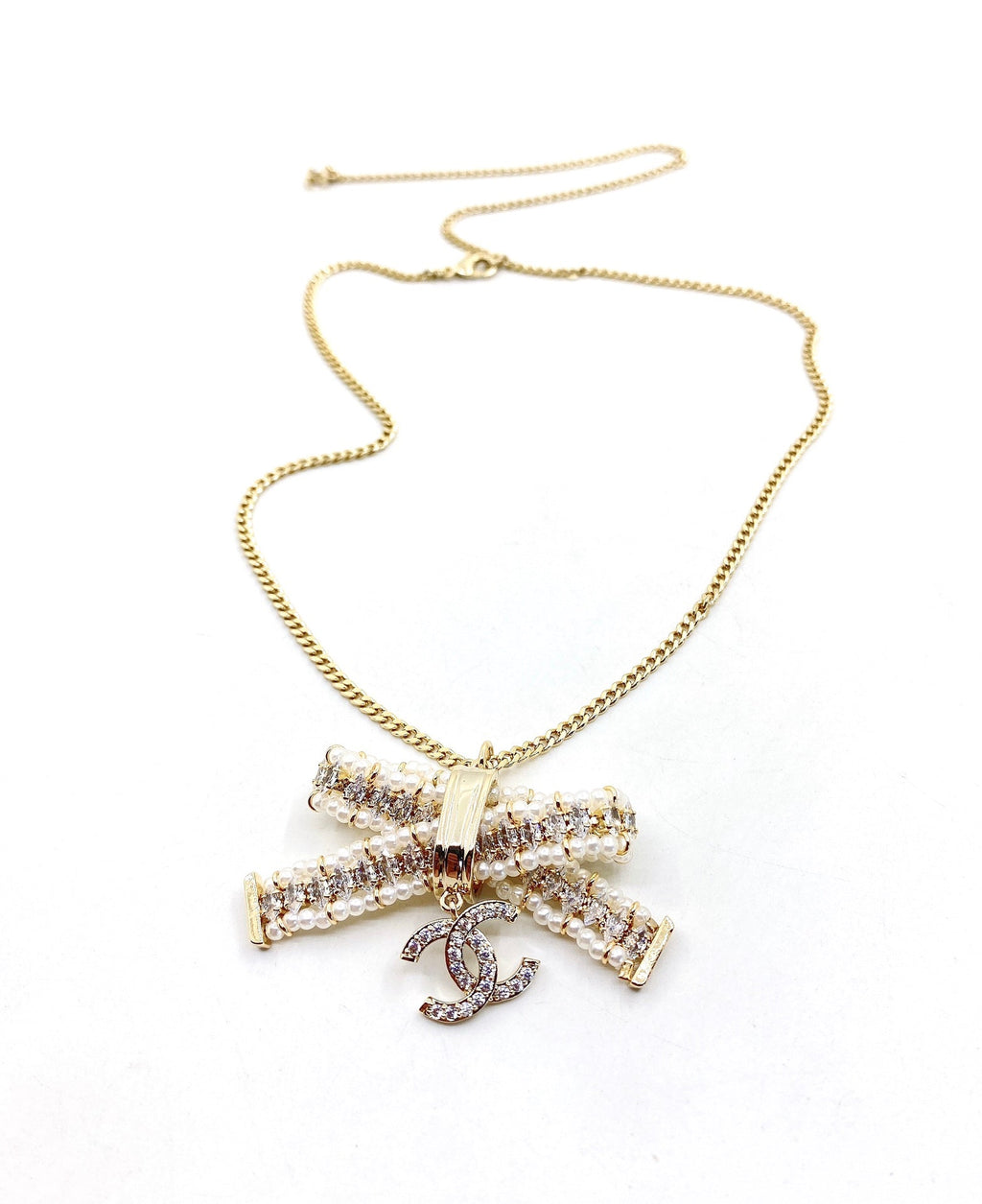 Chanel Bow Tie Necklace