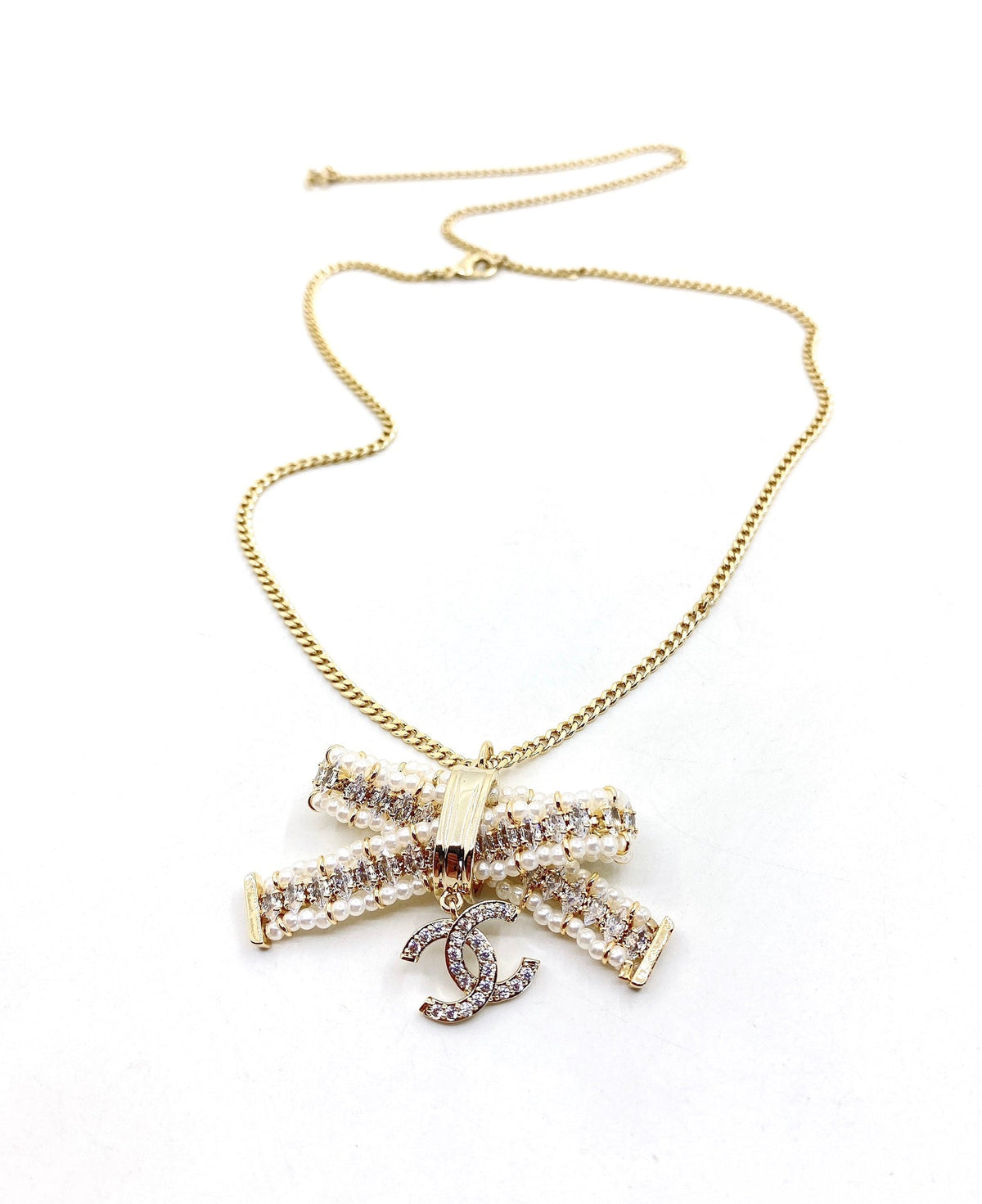 Chanel Bow Tie Necklace