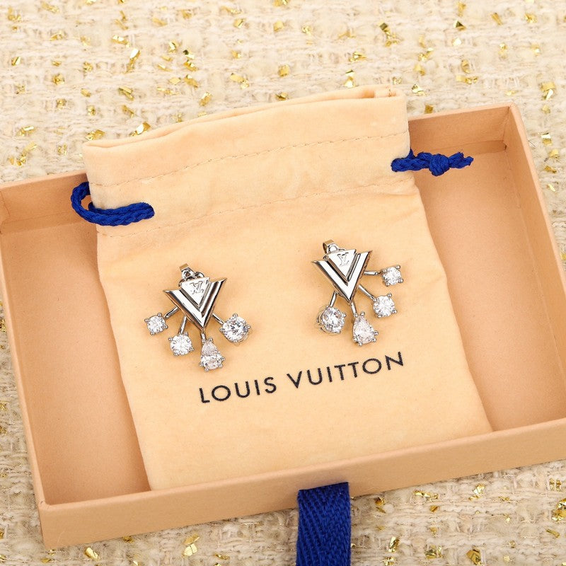 Louis Vuitton Diamomd Earrings - 18K White Gold