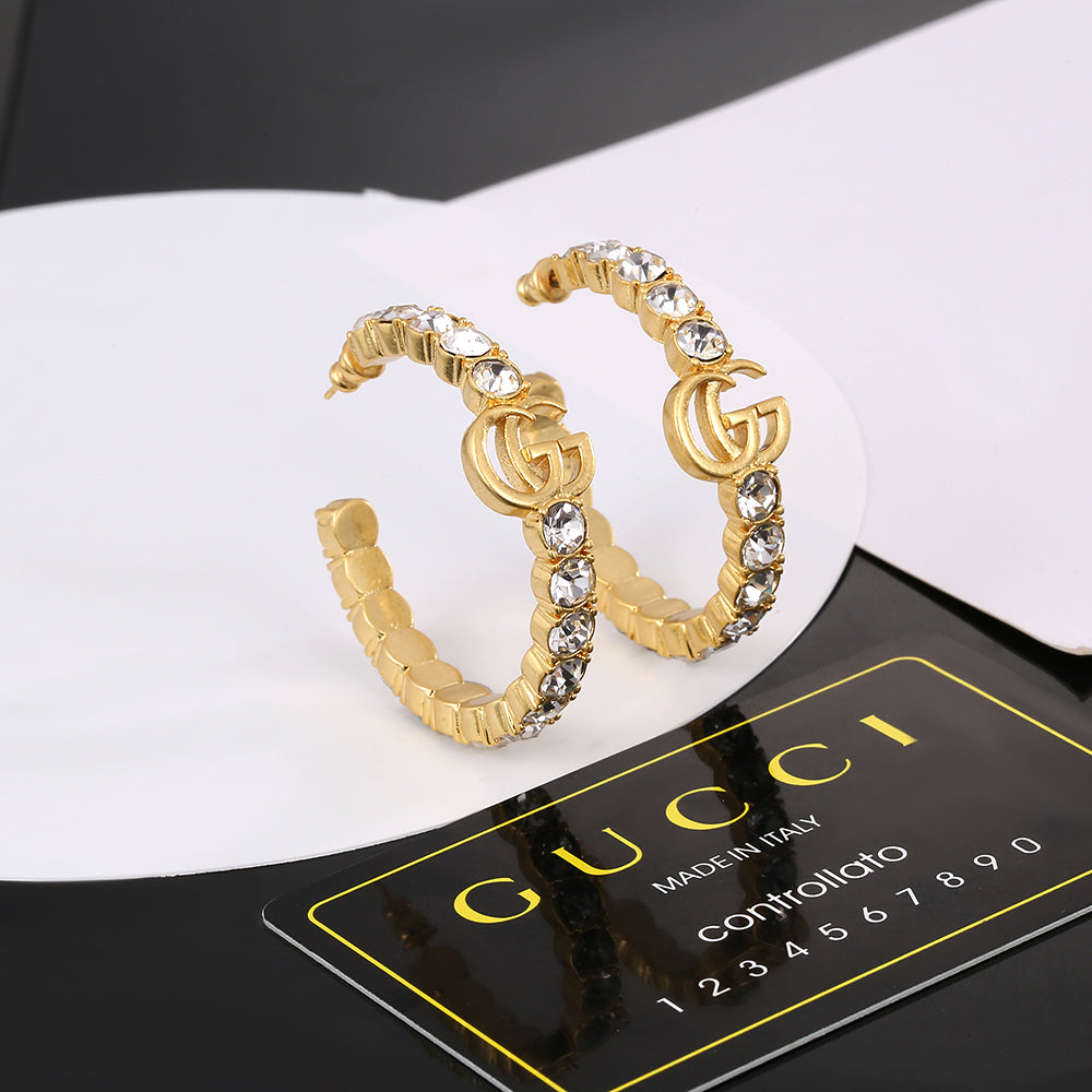 Gucci Double G Circle Earrings - 18K Yellow Gold