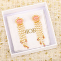 Dior Petit CD Tassel Earrings