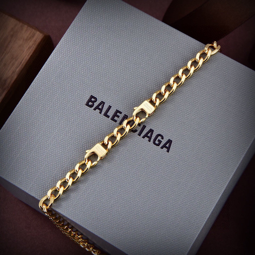 Balenciaga Icon Chain Diamond Necklace