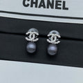 Chanel Pearl Drop Earrings - 18K Gold