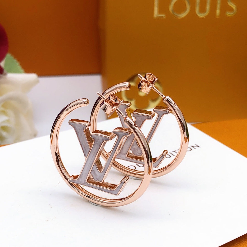 Louis Vuitton Louise Hoop Pearl Earrings - 18K Rose Gold