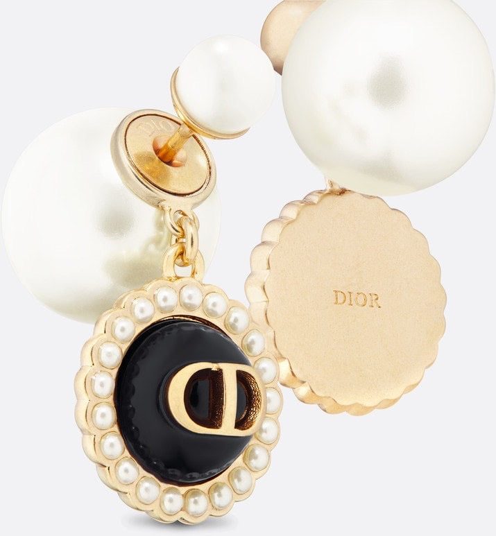 Dior Black Pearl Earrings