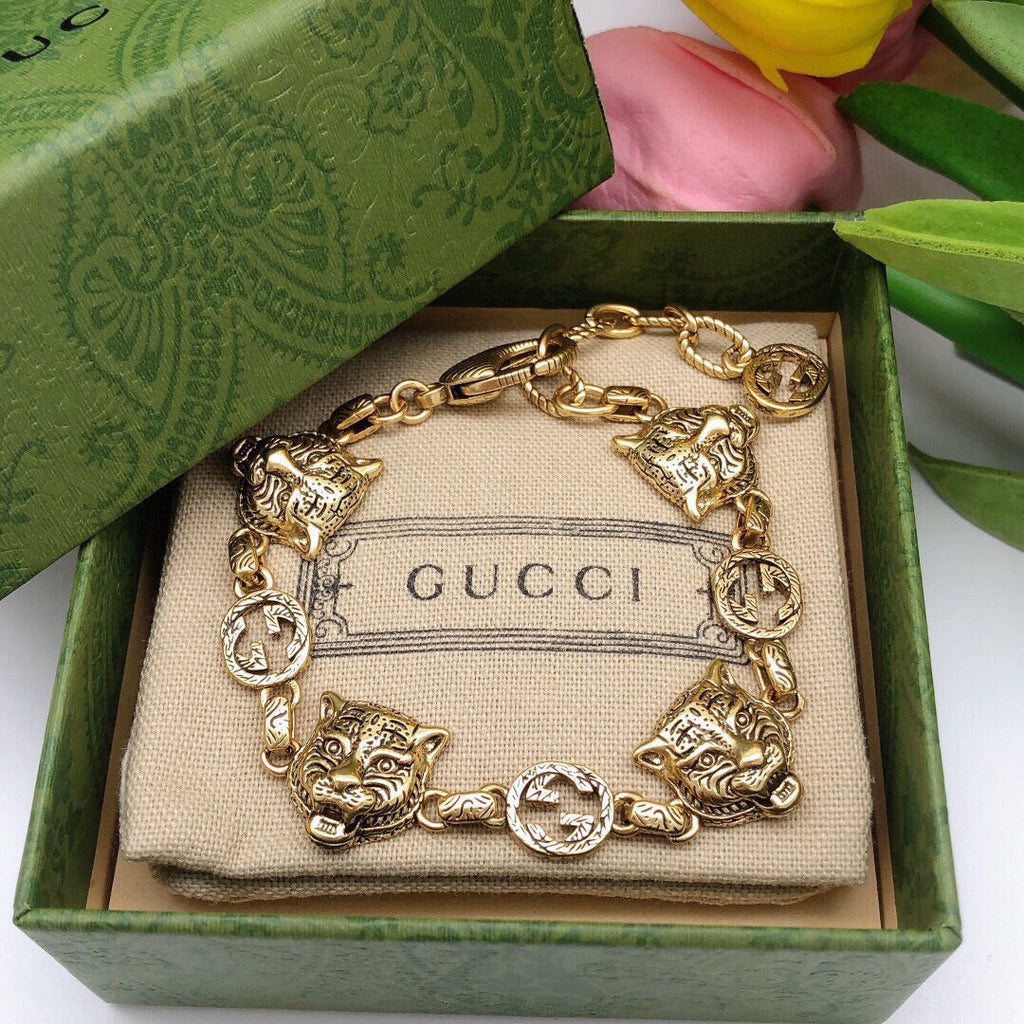 Gucci Double G Tiger Bracelet